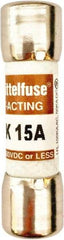 Value Collection - 600 VAC, 15 Amp, Fast-Acting Semiconductor/High Speed Fuse - 1-1/2" OAL, 100 at AC kA Rating, 13/32" Diam - A1 Tooling