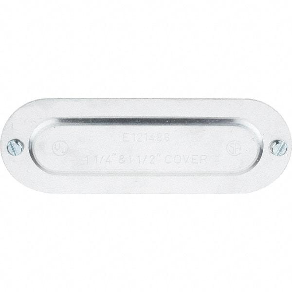 Value Collection - 1-1/4" & 1-1/2" Trade, Aluminum Conduit Body Cover Plate - Use with Conduit & Conduit Fittings, Service Entrance Connectors - A1 Tooling