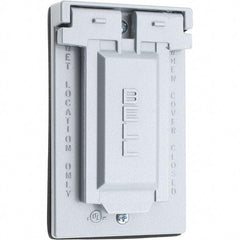 Value Collection - Electrical Outlet Box Stainless Steel GFCI Receptacle Cover - Includes Sealing Gasket - A1 Tooling