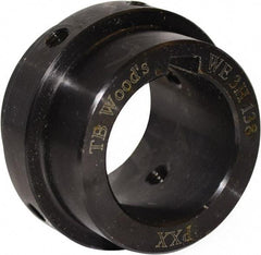 TB Wood's - 2-1/8" Bore, 1/2" x 1/4" Keyway Width x Depth, 3.65" Hub, WE10 Flexible Coupling Shaft Hub - 3.65" OD, 1.88" OAL, Steel, Type BTS - A1 Tooling