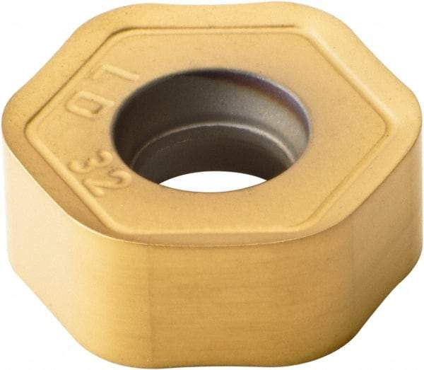 Kennametal - HNGJ438 LD Grade KC725M Carbide Milling Insert - TiN/TiCN/TiN Finish, 0.1766" Thick, 12mm Inscribed Circle, 3.2mm Corner Radius - A1 Tooling