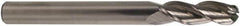 M.A. Ford - 1/4" Diam, 3/4" LOC, 3 Flute Solid Carbide Ball End Mill - Single End, 2-1/2" OAL, 1/4" Shank Diam, Spiral Flute - A1 Tooling