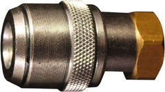 Milton - 150 Max psi Closed Check Steel Air Chuck - Straight Grip Chuck, 1/4 FNPT - A1 Tooling