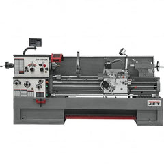 Jet - 16" Swing, 60" Between Centers, 230 Volt, Triple Phase Engine Lathe - 7MT Taper, 7-1/2 hp, 25 to 1,800 RPM, 3-1/8" Bore Diam, 44-1/2" Deep x 65-1/2" High x 117" Long - A1 Tooling