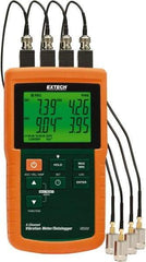 Extech - 10Hz to 1kHz (mm), LCD Vibration Meter Datalogger - 8 AA Batteries, 4 Channels - A1 Tooling