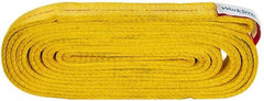 Value Collection - 16' Long x 2" Wide, 12,200 Lb Vertical Capacity, 2 Ply, Polyester Web Sling - 9,800 Lb Choker Capacity, with Endless Sling - A1 Tooling