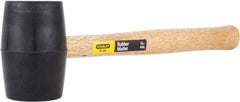 Stanley - 1 Lb Head Rubber Mallet - 13-1/2" OAL, 11" Long Wood Handle - A1 Tooling