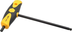 Wiha - 1/4" Hex, T-Handle Cushion Grip, Ball End Hex Key - 150mm OAL, Inch System of Measurement - A1 Tooling