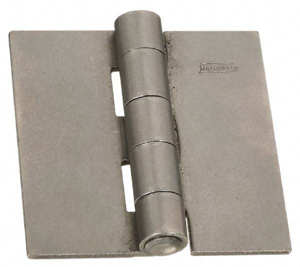 National Mfg. - 2-1/2" Long x 2-1/2" Wide Steel Full Surface Hinge - Plain Steel Finish, 5 Knuckles - A1 Tooling