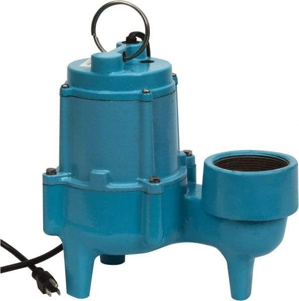 Little Giant Pumps - 4/10 hp, 8.5 Amp Rating, 115 Volts, Manual Operation, Sewage Pump - 1 Phase, Cast Iron Housing - A1 Tooling