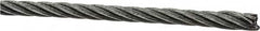 Loos & Co. - 1/8" Diam, Galvanized Steel Wire Rope - 2,000 Lb Breaking Strength, Material Grade Carbon Steel, 7 x 19 Strand Core - A1 Tooling