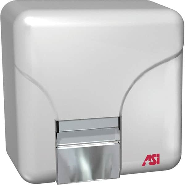 ASI-American Specialties, Inc. - 1800 Watt White Finish Electric Hand Dryer - 110/120 Volts, 15 Amps, 9-7/16" Wide x 9-41/64" High x 6-3/8" Deep - A1 Tooling