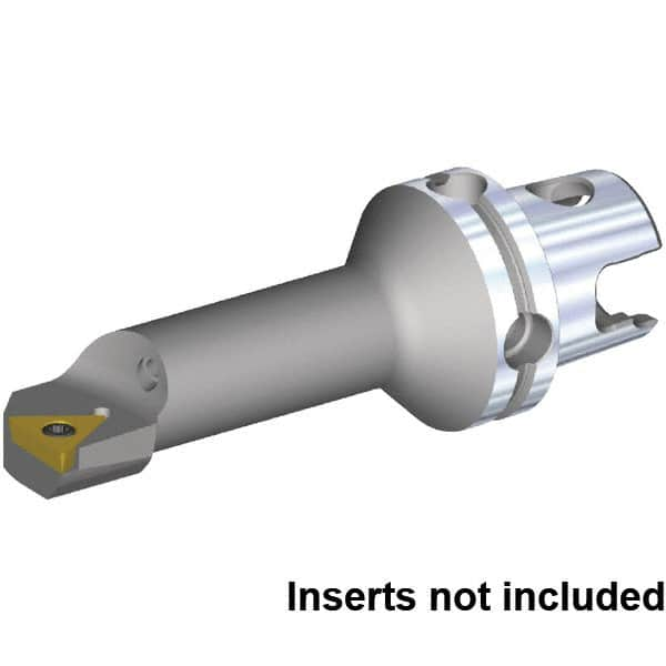 Kennametal - Left Hand Cut, 25mm Min Bore Diam, Size KM40TS Steel Modular Boring Cutting Unit Head - 70.02mm Max Bore Depth, Through Coolant, Compatible with TP.. 2151, TP.. 110204 - A1 Tooling