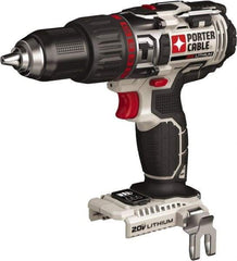 Porter-Cable - 20 Volt 1/2" Chuck Pistol Grip Handle Cordless Drill - 0-400 & 0-1600 RPM, Single-Sleeve Ratcheting Chuck, Reversible, Lithium-Ion Batteries Not Included - A1 Tooling