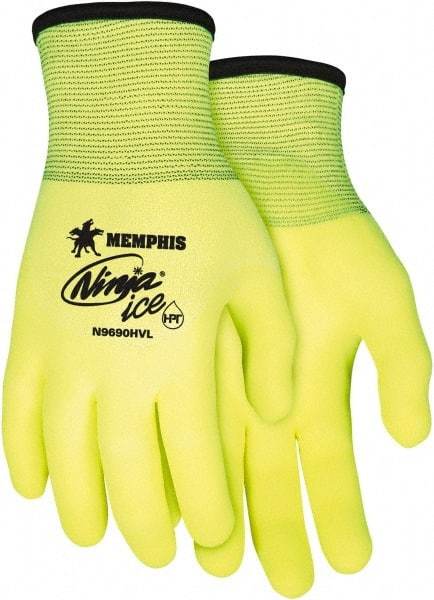 MCR Safety - Size L Work Gloves - Yellow, Paired - A1 Tooling