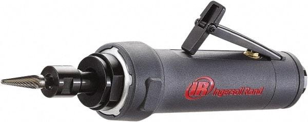 Ingersoll-Rand - 1/4" Collet, Straight Handle, Air Straight Die Grinder - 25,000 RPM, Rear Exhaust, 25 CFM, 1 hp, 90 psi - A1 Tooling