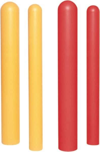 UltraTech - 8" Wide x 52" High, 8" Bollard Cover - Yellow, Polyethylene, Smooth Surface - A1 Tooling