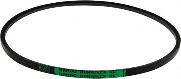 Bando - Section 4L, 1/2" Wide, 40" Outside Length, V-Belt - Rubber Compound, Black, Fractional HP, No. 4L400 - A1 Tooling