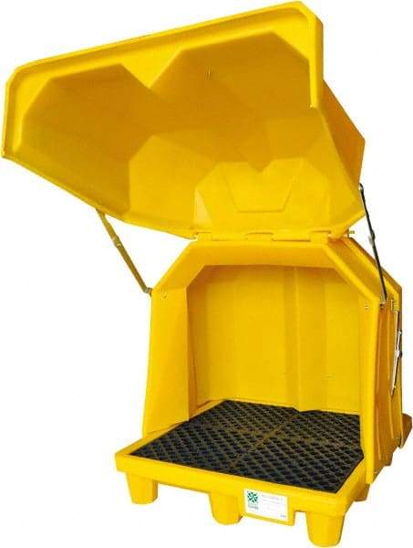 UltraTech - 66 Gal Sump, 6,000 Lb Capacity, 4 Drum, Polyethylene Spill Deck or Pallet - 58" Long x 54" Wide x 65" High, Liftable Fork, Drain Included, 2 x 2 Drum Configuration - A1 Tooling