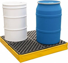 UltraTech - 66 Gal Sump, 2,400 Lb Capacity, 4 Drum, Polyethylene Spill Deck or Pallet - 56" Long x 25" Wide x 8" High, Liftable Fork, 2 x 4 Drum Configuration - A1 Tooling