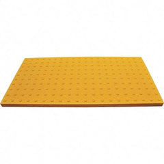 UltraTech - 5 Ft. Long x 2 Ft. Wide, Urethane Surface, Molded Bubble Entrance Matting - Outdoor, Heavy Traffic, Urethane, Yellow - A1 Tooling