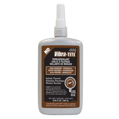 Vibra-Tite - 250 mL Bottle, Brown, Hydraulic - High Pressure Thread Sealant - A1 Tooling