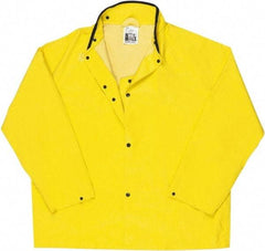 MCR Safety - Size 3XL, Yellow, Rain Jacket - No Pockets - A1 Tooling