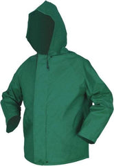 MCR Safety - Size 5XL, Green, Rain Jacket - Attached Hood - A1 Tooling