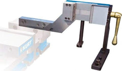 Kurt - 3-1/2" Jaw Width, 3-3/4" Jaw Opening Capacity, Horizontal Stationary Machine Vise - Manual Operation, 4,000 Lb Capacity, 1 Station, 20.86" Long x 271.51mm High x 1-1/4" Deep, 1.235" Jaw Height, 4,000 Lb Max Clamp Force, Ductile Iron - A1 Tooling