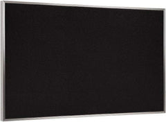 Ghent - 36" Wide x 24" High Open Cork Bulletin Board - Rubber, Black - A1 Tooling