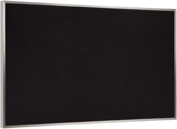 Ghent - 46-1/2" Wide x 36" High Open Cork Bulletin Board - Rubber, Black - A1 Tooling