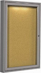 Ghent - 96-1/2" Wide x 48-1/2" High Open Cork Bulletin Board - Rubber, Confetti (Color) - A1 Tooling