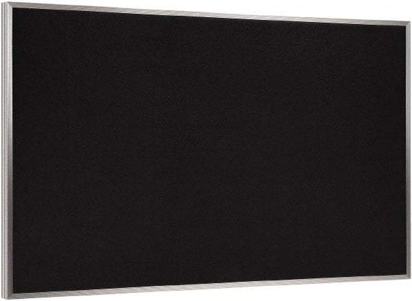 Ghent - 72-1/2" Wide x 48-1/2" High Open Cork Bulletin Board - Rubber, Black - A1 Tooling