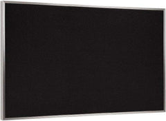 Ghent - 72-1/2" Wide x 48-1/2" High Open Cork Bulletin Board - Rubber, Black - A1 Tooling