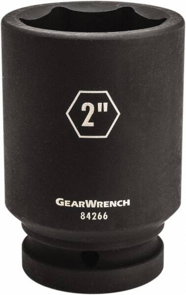 GearWrench - 1" Drive 2-1/4" Deep Impact Socket - 6 Points, 4-1/4" OAL - A1 Tooling