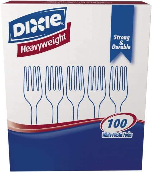 Dixie - Dixie Plastic Tableware, Heavyweight Forks - White - A1 Tooling