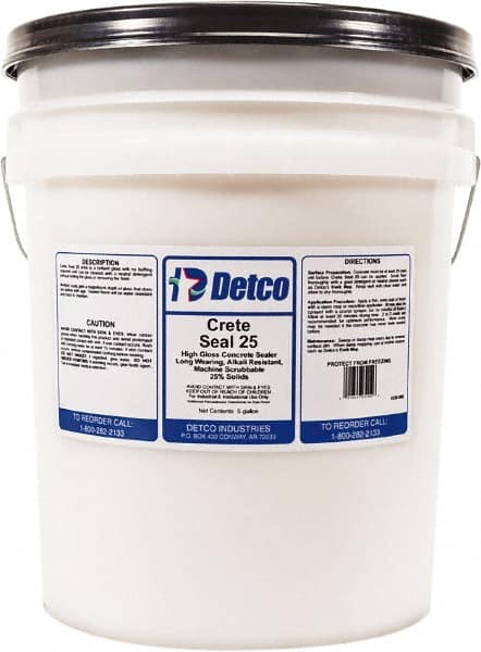 Detco - 5 Gal Pail Glossy Clear Sealer - 400 Sq Ft/Gal Coverage, <100 g/L g/L VOC Content - A1 Tooling