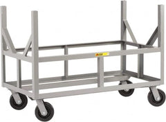 Little Giant - 3,000 Lb Capacity Steel Bar Cradle Truck - Steel Deck, 24" OAW, 0" Platform Length, Phenolic Casters - A1 Tooling