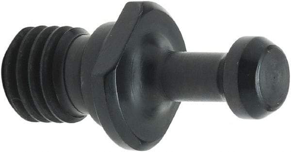 Parlec - BT30 Taper, M12x1.75 Thread, 45° Angle Radius, Standard Retention Knob - 1.42" OAL, 0.393" Knob Diam, 0.787" from Knob to Flange - Exact Industrial Supply