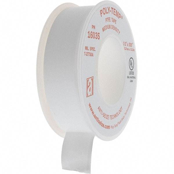 Value Collection - 1" Wide x 520" Long General Purpose Pipe Repair Tape - -400 to 550°F, White - A1 Tooling