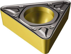 Sandvik Coromant - TCMT433 KR Grade 3225 Carbide Turning Insert - TiCN/AI2O3/TiN Finish, 60° Triangle, 1/2" Inscr Circle, 3/16" Thick, 3/64" Corner Radius - A1 Tooling