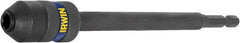 Irwin - 1/4" Drive Standard Socket Extension - 6" OAL, Black Oxide Finish - A1 Tooling