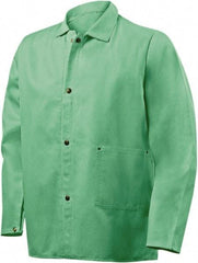 Steiner - Size 6XL Flame Resistant/Retardant Jacket - Green, Cotton, Snaps Closure - A1 Tooling