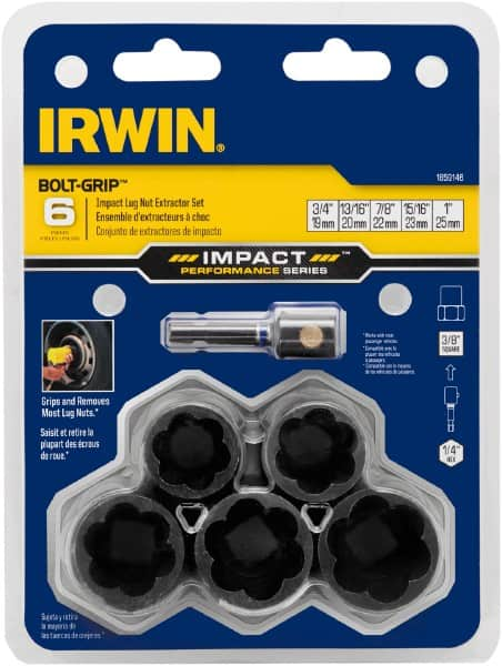 Irwin - 6 Piece Bolt Extractor Set - Clam Shell - A1 Tooling