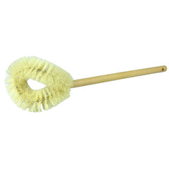 Toilet Bowl Brush, Professional, White Tampico Fill, Hardwood Handle - A1 Tooling