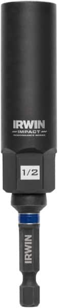 Irwin - 3/8" Drive Reverse Spiral Flute Hex Bolt Remover - 1/4" Hex, 2-1/2" OAL - A1 Tooling