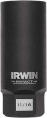 Irwin - 3/8" Drive Reverse Spiral Flute Hex Bolt Remover - 1/4" Hex, 2-1/2" OAL - A1 Tooling