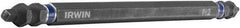 Irwin - #2" Square Size Phillips/Square Screwdriver Bit - 1/4" Hex Drive, 6" OAL - A1 Tooling