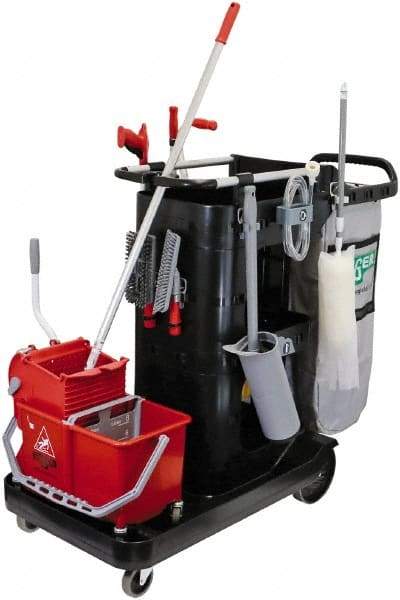 Unger - 35 Gal Plastic Janitor Cart - 22-1/2" Width - A1 Tooling