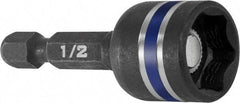 Irwin - 1/2" Magnetic Nutsetter - 1/4" Hex Drive, 1-7/8" OAL, 5/8" Socket Nose Diam - A1 Tooling